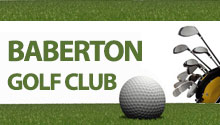 baberton golf club with ball and clubs